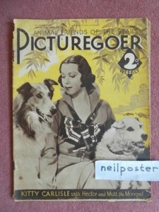 PICTUREGOER (1935) UK mag KITTY CARLISLE, ANNE SHIRLEY, ANTON WALBROOK