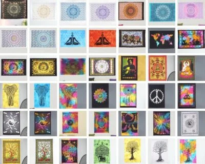 OUSSUM Mandala Tapestry Indian WallHanging Decor Bohemian Hippie Poster Bedspread Throw