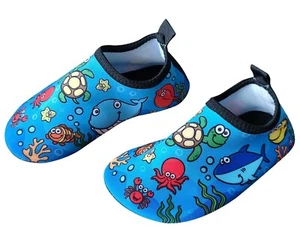 Children’s Kids Swim Water Shoes Quick Dry Non-Slip Aqua Socks Toddler Size 9 - Picture 1 of 4