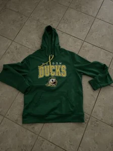 Oregon Ducks Hoodie Men Large Sweatshirt Green - Picture 1 of 3