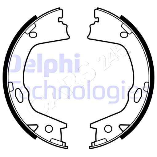 Juego de zapatas de freno de estacionamiento DELPHI para KIA SSANGYONG HYUNDAI Optima II 4833A34000 Foto 1 de 1