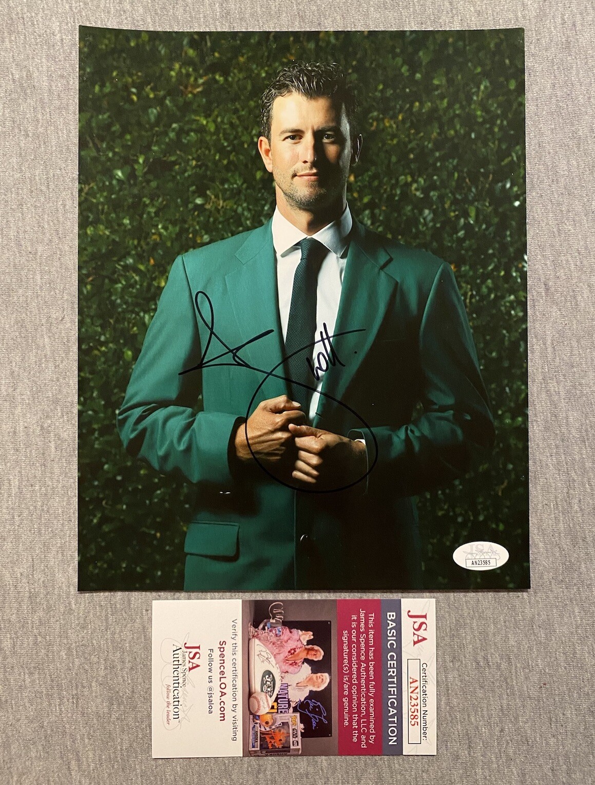 Adam Scott Autographed Signed Autograph 8X10 Photo 2013 Masters Champion Green Jacket- JSA 