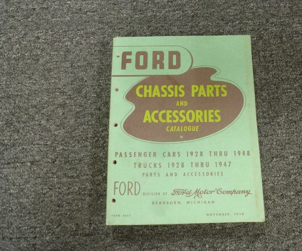 1937 Ford Model 74 Chassis Parts & Accessories Catalog Manual - Image 1 of 1