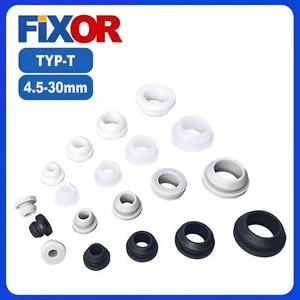 Durchgangstüllen Kabeltüllen 4.5mm-30mm Silikon Gummi Tüllen Kabeldurchführung - Bild 1 von 45