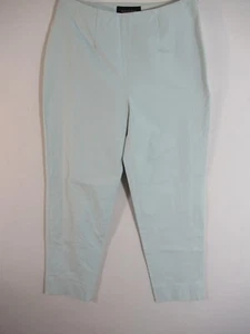Piazza Sempione Audrey Crop Capri Pants Italian Size 40 Blue - Picture 1 of 6