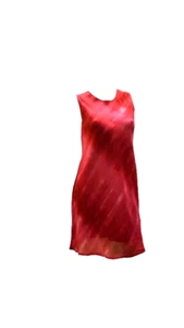 WOMENS LADIES BOHO VINTAGE TIE-DYE A-LINE HIPPIE SHEER DRESS - UK SIZE 12 - Picture 1 of 1