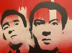 THE KRAYS (rot-weiße Version) 16x20 gespannte Leinwand. Hello London 🔥 - Bild 1 von 6