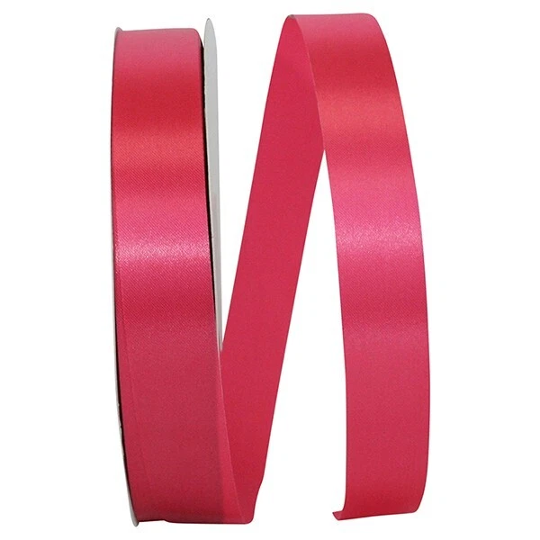 Florist Ribbons --- 7/8" x 100 yards --- Acetate-Satin --- Watermelon Color - Image 1 of 1