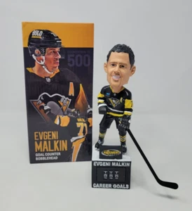 2024 Evgeni Malkin Career GOALS COUNTER Pittsburgh Penguins Bobblehead ☆READ☆ - Picture 1 of 10