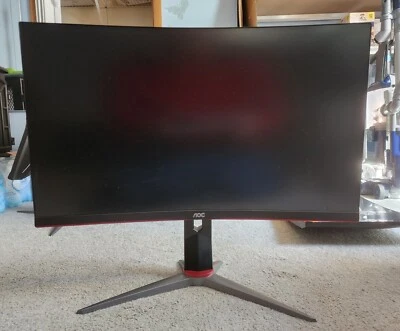 USED AOC C27G2-B 27" 1920 x 1080 165Hz Curved Gaming Monitor - Image 1 of 4