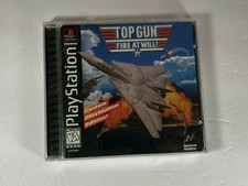 Top Gun Fire at Will Sony PlayStation 1 1995 CIB Complete PS1 Video Game Tested