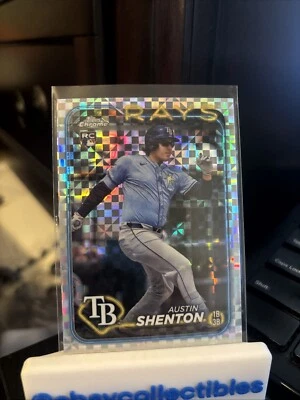 2024 Topps Chrome Update Series - X-Fractor #USC119 Austin Shenton (RC) - Image 1 of 2