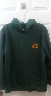 Vans Hoodie “You wanna Pizza This" Green Sz XL Youth Skater Style Grunge y2k  - Image 1 of 4