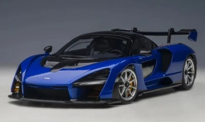 76079 AUTOart 1:18 McLaren Senna Metallic Blue model car - Image 1 of 4