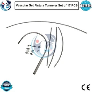 Vascular Set Fistula Tunneler Set of 17 PCS Surgical Instruments Premium Quality - Picture 1 of 5