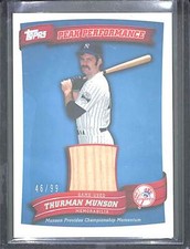 2010 Topps Peak Performance Relic #PPR-TM Thurman Munson No 46 of 99