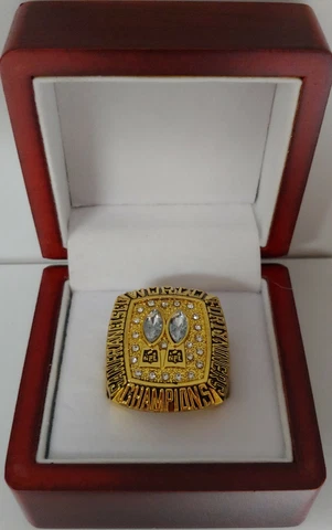 Joe Montana - 1984 San Francisco 49ers Super Bowl Ring With Wooden Display Box Cover