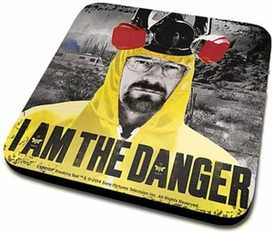 BREAKING BAD COASTER "I Am The Danger" Drinks Table Coaster - Picture 1 of 1