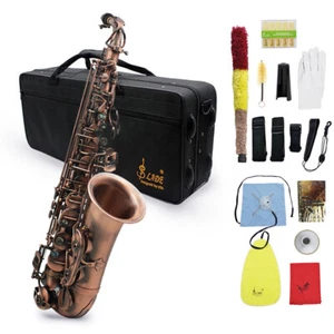 SLADE Antique Red Bronze Alto Saxophone Eb E-flat Sax W/ Carry Case Accessories - Picture 1 of 12