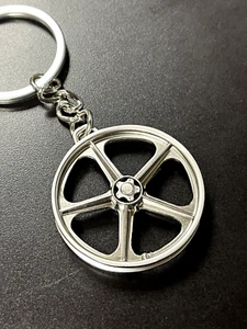 BMX TUFF WHEELS Llavero Llavero Metal NUEVO Aprox 1.5" Plata Mate - Imagen 1 de 3