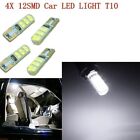 T10 12SMD 12V LED Lights 2835 W5W Canbus tail light backup lights Bulbs 4pcs po
