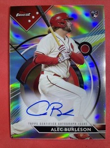 2023 Topps Finest Alec Burleson #FA-AB RC Rookie On-Card Auto