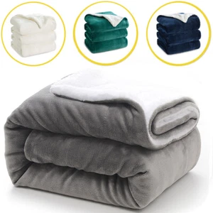 Kuscheldecke Flauschige Wohndecke Weiche Dick Flanell Fleecedecke Sofadecke Bett - Bild 1 von 16