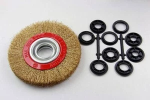 VEWERK 150MM Brass Wire Wheel Brush For Bench Grinder – Box of 5 2128 - Picture 1 of 1