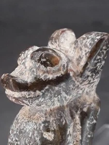 Hongshan Nephrite Jade Toggle Pendant of a Pregnant Dragon - Picture 1 of 12