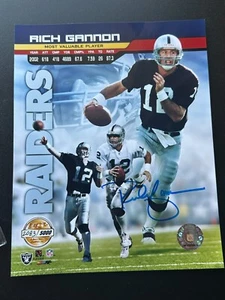 Rich Gannon Signed Auto Oakland Raiders 8x10 GOLD Limited Edition photo SN /5000 - Picture 1 of 2