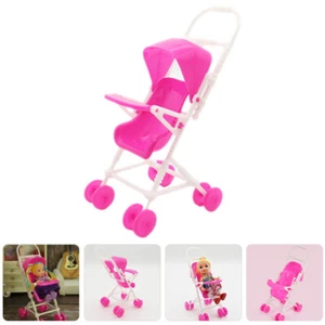 2 Pcs Simulation Cart Play Game Stroller Toy Portable Babies Toys Baby - Picture 1 of 12