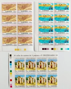 España 3 Bloques de 8 Sellos Edifil 2477 / 2479. Las Palmas de Gran Canarias. - Imagen 1 de 2