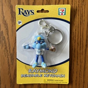 Tampa Bay Rays "Raymond" biegsamer Schlüsselanhänger 7-Eleven Promo 2019 Baseball Maskottchen - Bild 1 von 4