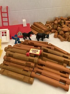 Lincoln Logs /no Box/no Instructions/ Entire Lot. A1 - Picture 1 of 7