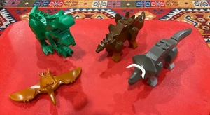 LEGO Vintage Dinos x 4 Includes T_Rex, Stegosaurus, Triceratops & Pteranodon EC - Picture 1 of 17
