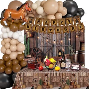 Western Cowboy Birthday Party Decorations 126PCS Cowboy Birthday Party Suppli... - Picture 1 of 6