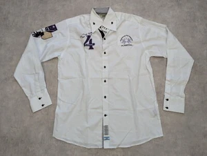 La Martina Shirt Mens 3XL Button Down Casual Smart Buenos Aires Embroidered 4 - Picture 1 of 12