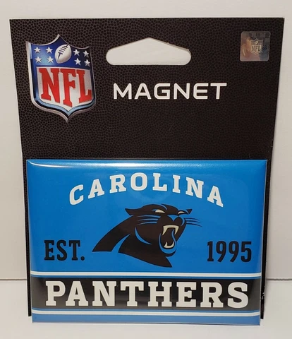 Carolina Panthers Photo Magnet with Logo NFL Football - 2.5" x 3.5" - NEW Cover