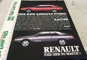 1984 ? RENAULT FUEGO Original Sales Advert - Picture 1 of 1