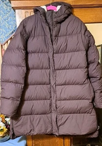 REI Co-op Norseland Down Hood Parka Jacket Puffer Long Plum 2x Briarsmoke Purple - Picture 1 of 9