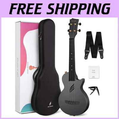 Carbon Fiber Travel Ukulele Set - Online Lessons Included - Image 1 of 4