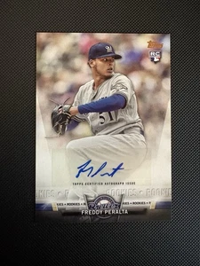 Aggiornamento Topps 2018 Freddy Peralta Auto Salute Autografi RC Rookie #SA-FP Card - Foto 1 di 2