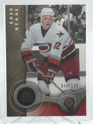 Eric Staal SPx Rookie 2003-04 Upper Deck RC 048/100 Carolina Hurricanes - Image 1 of 2