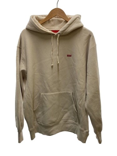 Felpa Supreme con cappuccio L cotone beige usata