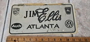 Porsche Audi Sterling Volkswagen License Plate Atlanta Georgia Jim Ellis Dealer - Picture 1 of 3