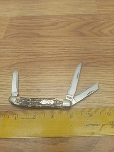 Schrade Uncle Henry Pocket Knife Folding 897UH Stockman Vintage Made in the USA - Picture 1 of 14