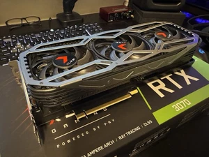 PNY GeForce RTX 3070 8GB Graphics Card GPU - Afbeelding 1 van 6