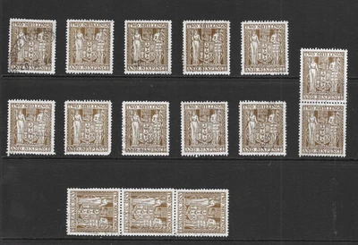 NEW ZEALAND SCOTT AR76 USED x 15 - 1940 2/6p BROWN - FISCAL REVENUE ISSUE - Image 1 of 2