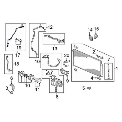 For Honda CR-V 2005-2006 Honda 80315S9A013 A/C Pipe - Image 1 of 4