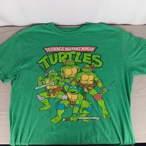 Camiseta Teenage Mutant Ninja Turtles Para Hombre 2XL Verde Nickelodeon Retro 2016 - Imagen 1 de 5
